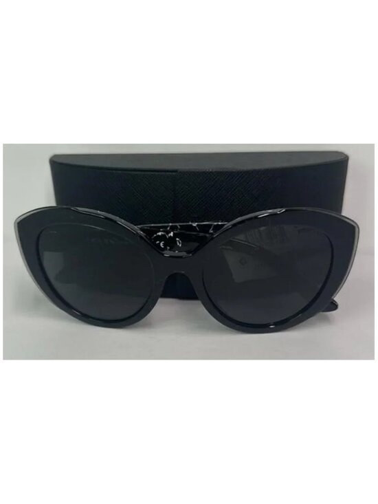 New Authentic- PRADA Dark Grey Cat Eye Ladies Sunglasses PR 01YS 09V5S0 54 main image 6